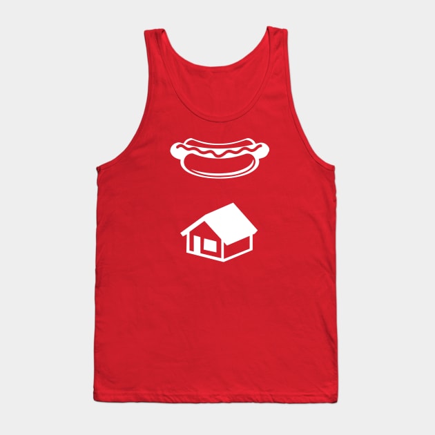 KEVIN'S HOT DOG GHOSTBUSTERS LOGO (white) Tank Top by theshirtsmith